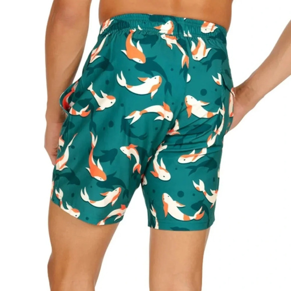 NWOT Tipsy Elves - FEELIN' KOI STRETCH SWIM TRUNKS size XL - Picture 4 of 5